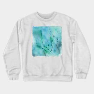 【Pattern】Turquoise-Blending Crewneck Sweatshirt